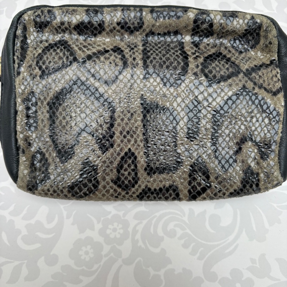 Cole Haan Python Zipped Wristlet - Picture 4 of 16